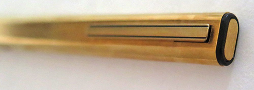 6332: AURORA T-21 VERMIL BALLPOINT WITH BOX & PAPERS, GOLD PLATED STERLING SILVER